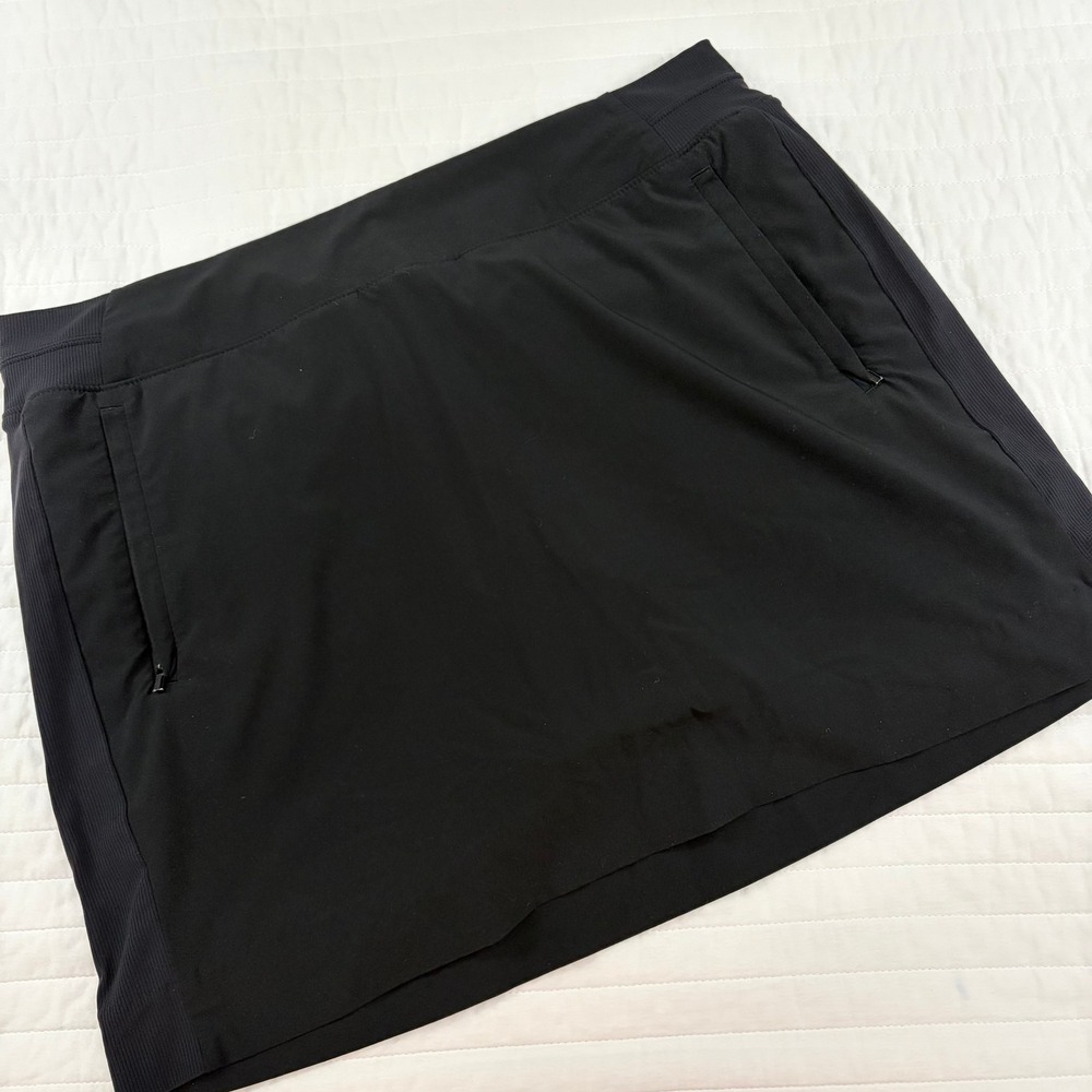 Athleta Brooklyn Black Active Athleisure Casual Skort Womens 16